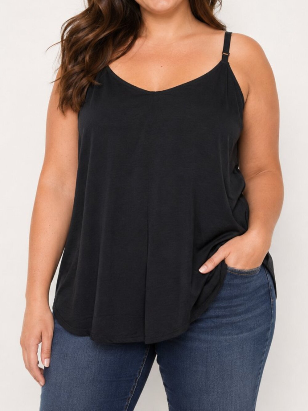 Torrid Womens Ava Stretch Challis Cami Tank Top Sz 6 6X Plus Size Flowy Layering